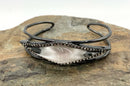 ALEXIS BITTAR Gunmetal Tone Brass, Lucite & Crystals Bracelet