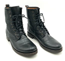 FRYE Black Leather Lace Up Veronica Combat Ankle Boots 11