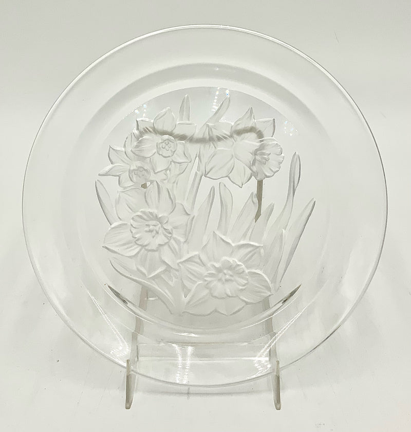 Set/4 Hoya Floral Crystal Plates