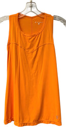 SOFIBELLA Orange S/L Top & Teal/Orange/Pink Abstract Athletic Skirt 2 PC