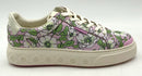 TORY BURCH Oyster Purple Leather Bold Flowers Ladybug Sneakers 11