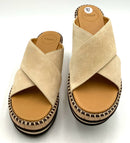 CHLOE Biscotti Beige Suede Laia Mule Sandals 40W