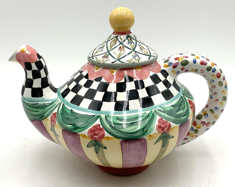MacKenzie Childs Taylor Odd Fellows Tea Pot