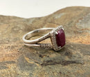 JOHN HARDY Sterling, Diamond & Ruby Ring