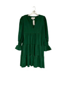 POMANDER PLACE Green Crepe "Kenzo" Dress