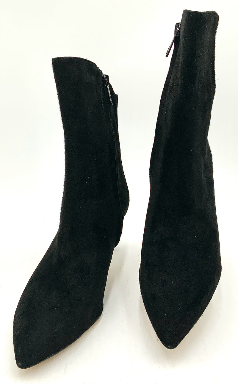 SAM EDELMAN Black Suede Ankle Boots 8.5