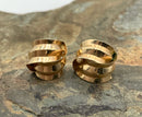 14kt Gold & Gold Plated Metal Earrings