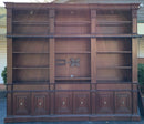 Wood Bookcase with Cabinets