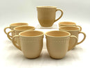 Set/7 Pottery Barn Emma Beaded Mugs