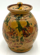 1998 Greg Shooner Redware Pottery Canister