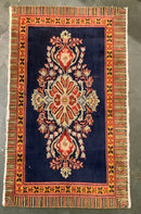 Handmade Wool Rug with Center Design