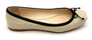 CHRISTIAN LOUBOUTIN Natural Woven Black Trim Mamadrague Square Toe Flats 38.5
