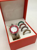 COACH Vintage Stainless Steel Signature Interchangeable Bezel Bracelet Watch