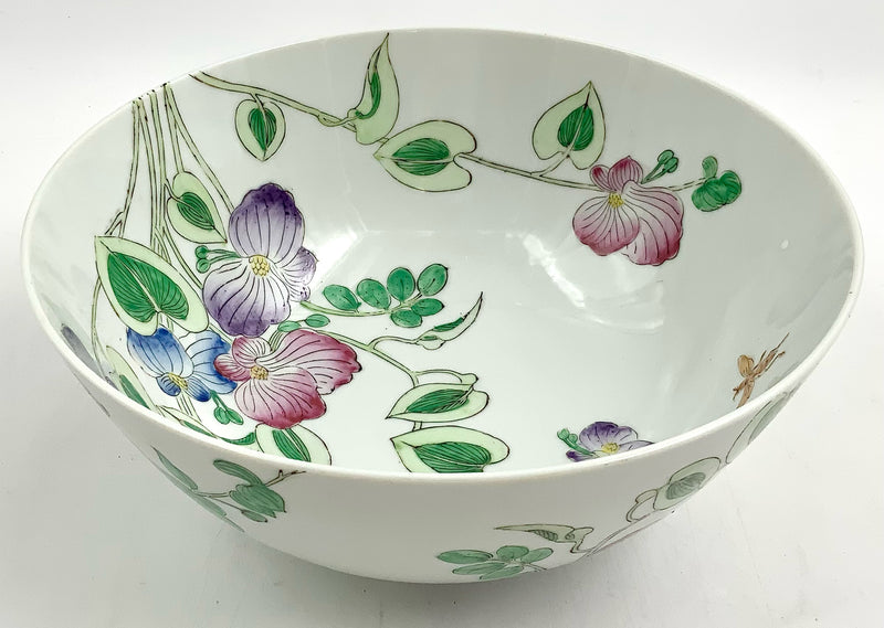 Asian Porcelain Bowl with Floral Motif