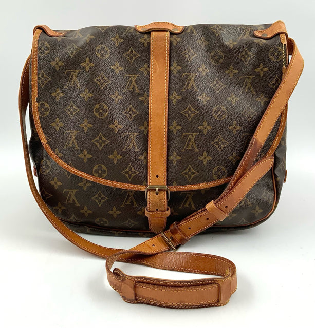 LOUIS VUITTON Vintage  Monogram Saumur GM Satchel