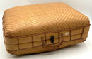 Vintage Rattan Suitcase