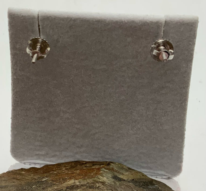 14kt White Gold & Diamond Stud Earrings