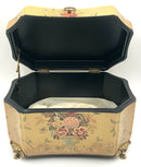 Lidded Box With Tole Design