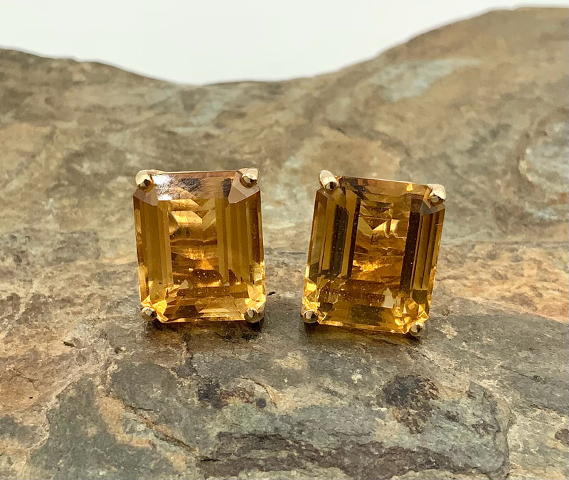 14kt Gold & Citrine Earrings