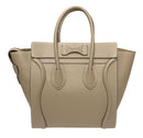 CELINE Souris Drummed Calfskin Micro Luggage Tote Bag