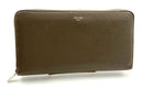 CELINE Taupe Pebbled Leather Continental Wallet