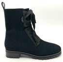 KATE SPADE Black Ribbed Knit "Merigue" Combat Boots 8.5