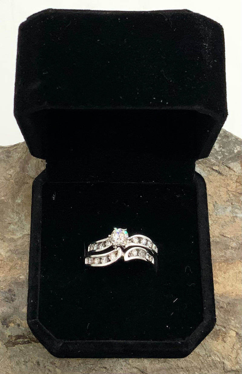 14kt Gold & Diamond Bridal Ring Set