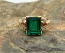 14kt Gold & Lab Grown Sapphire Ring