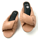 MARC FISHER Natural Leather Twist Front Olgalia Sandals 6.5