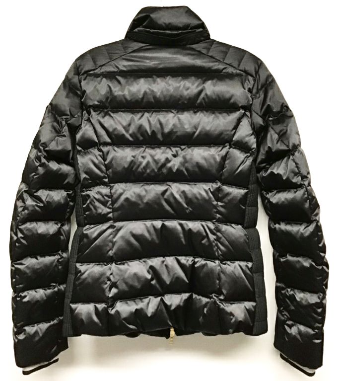 BOGNER Black Goose Down Puffer Ribbed Side Panel Ski Jacket