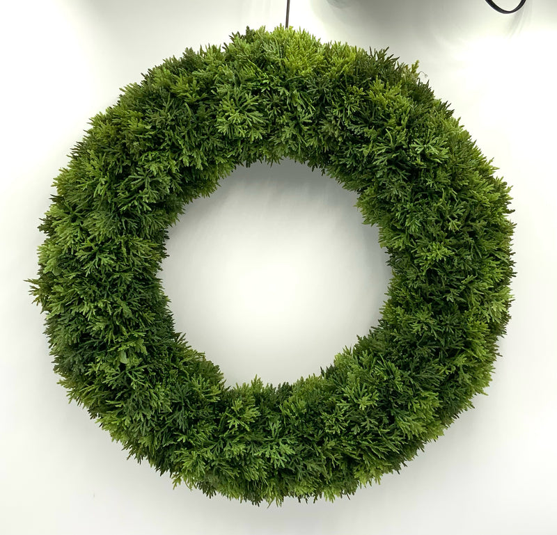 Faux Evergreen Wreath