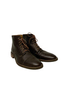 COLE HAAN Brown Leather Lace Up Canton Ankle Boots 11