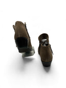 SAM EDELMAN Deep Taupe Suede Studded Paola Ankle Boots 9
