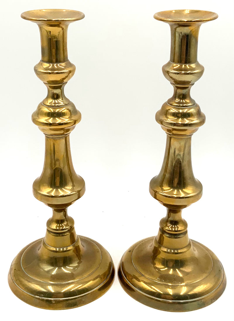Pair of Antique Brass Candlesticks