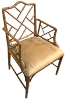 Vintage Chinese Chippendale Armchair