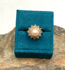 14kt Gold, Diamond & Akoya Saltwater Cultured Pearl Ring