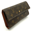 LOUIS VUITTON Vintage Monogram Porte Tresor E/W  Bifold Wallet AS IS