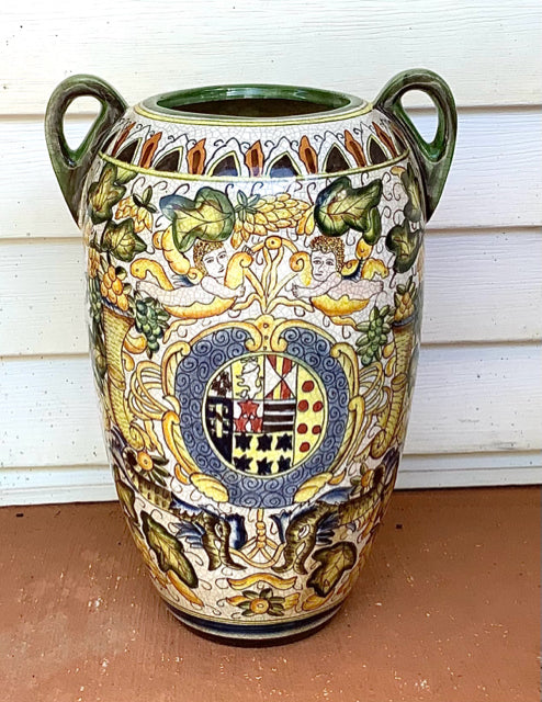 Italian Handpainted Ceramic Vase