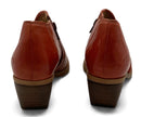CASTA Papaya Leather Lazer Cut "Deli" Booties 36