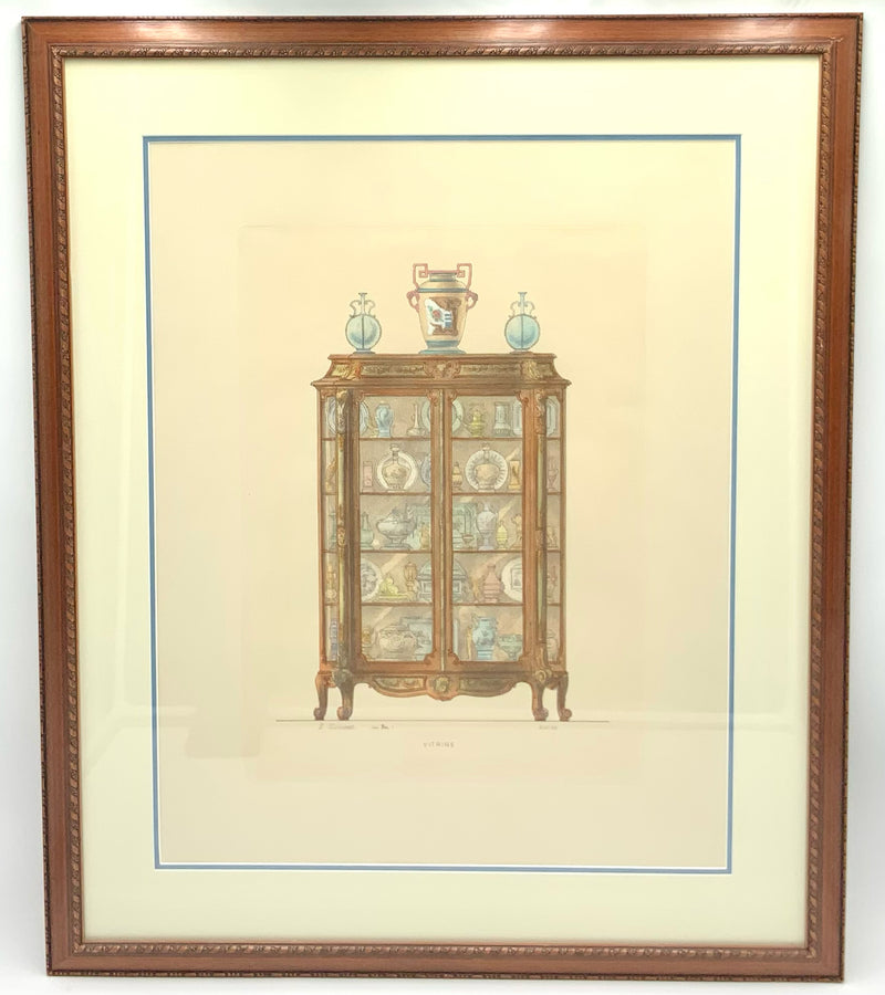 Pair of French Cabinet Engravings