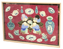 Whimsical Asian Original Painting on Paper