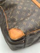 LOUIS VUITTON Vintage Monogram Canvas Tan Vachetta Trim Siruis 50 Travel Bag