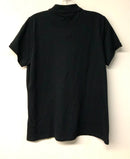 BURBERRY BRIT Black w/Plaid Trim S/S Polo