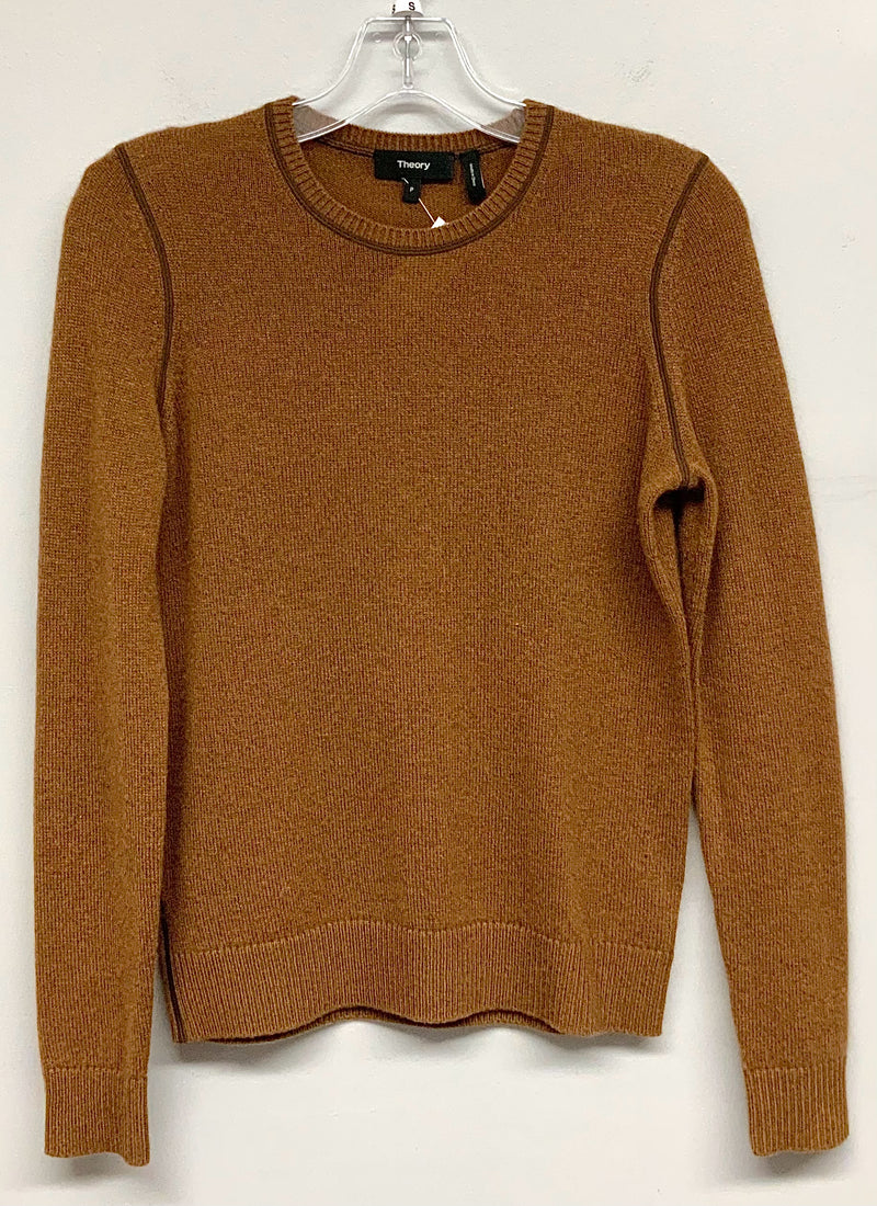 THEORY Russet Cashmere Crew Neck Sweater