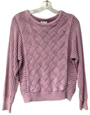 TRIBAL Lavender Textured Knit L/S Sweater