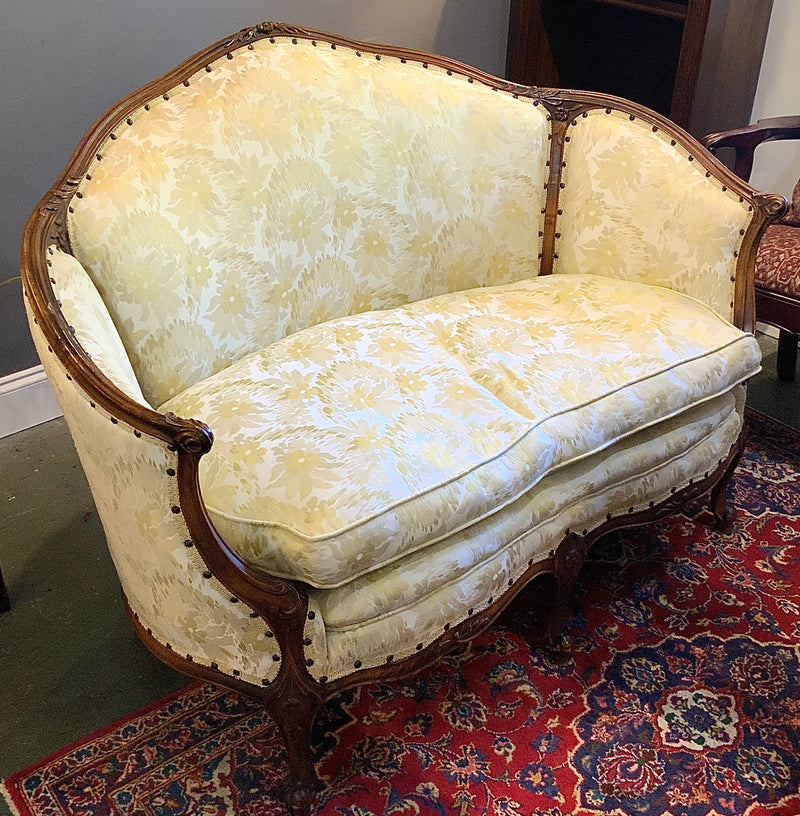 Vintage Upholstered Settee