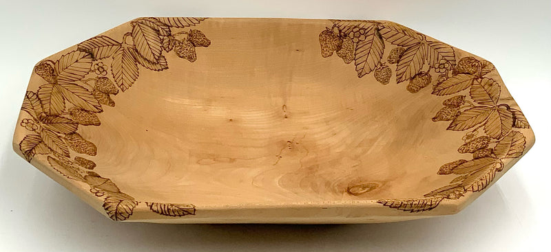 Signed NC Handmade Wood Bowl