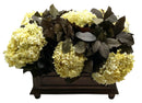 Preserved Hydrangeas in Wood Planter
