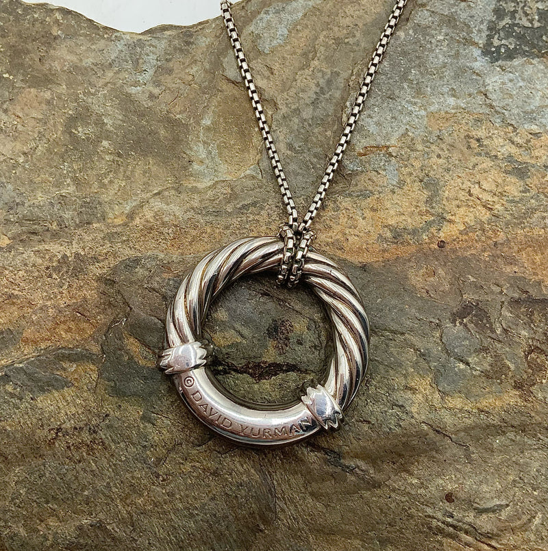 DAVID YURMAN Sterling & Diamond Necklace