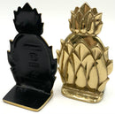 Pair of Virginia Metalcrafters Brass Pineapple Bookends